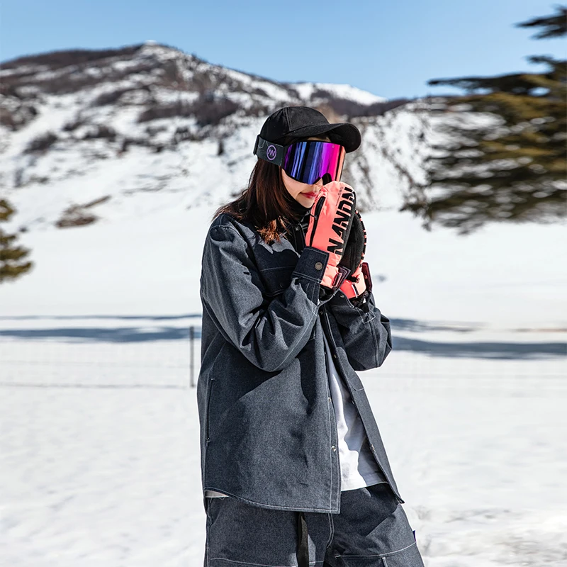 NANDN Ski Suit Men's Women's Snowboard jacket Outdoor Waterproof Ski Instructor Jacket Snow Suit