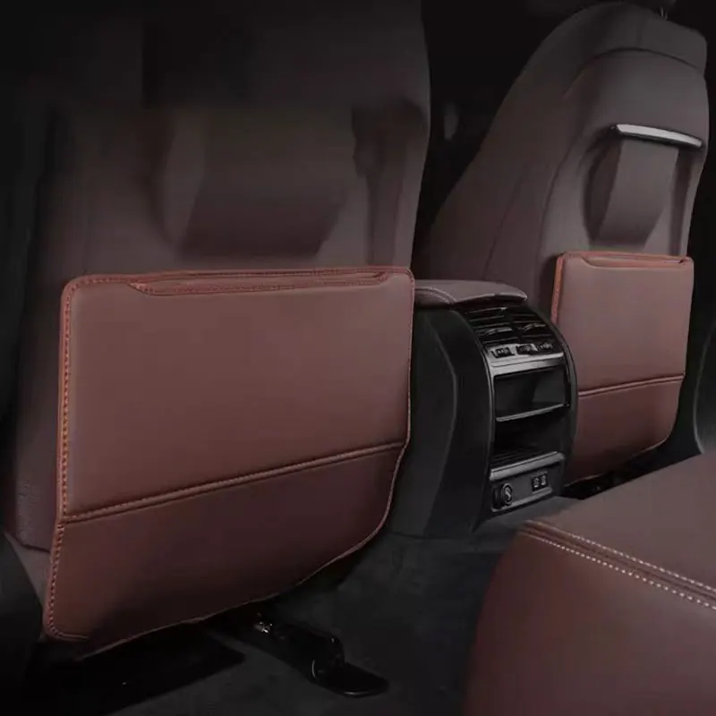 포르쉐 카이엔 92A 9YA Macan Panamera 인테리어 액세서리에 대 한 2pcs 자동차 좌석 뒤 안티 어린이 킥 패드 보호대 매트