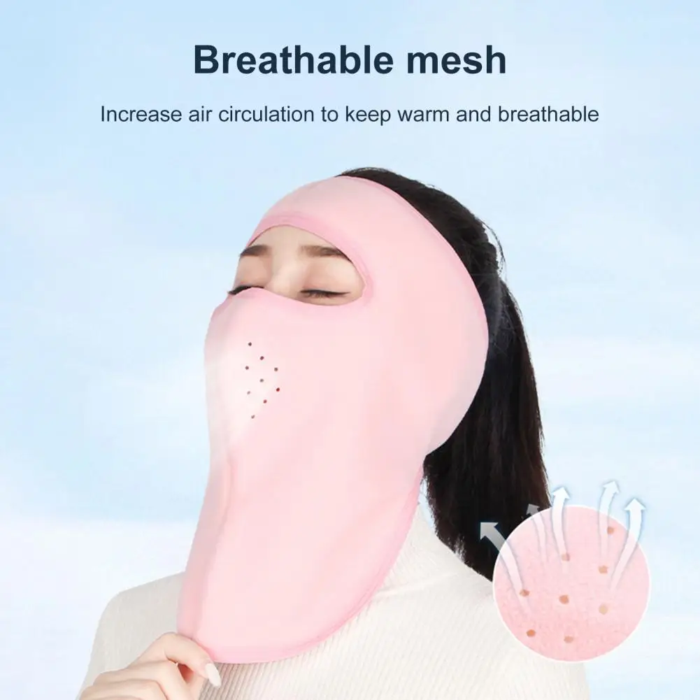 Cycling Face Mask Fleece Cycling Face Cover Keep Warm Lightweight Cycling Face Scarf With Fastener Tape Cycling Equi