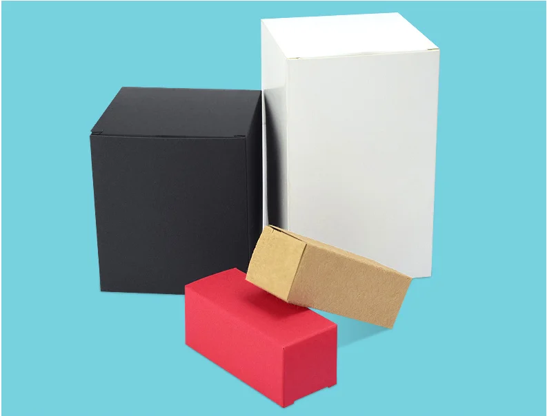 100pcs Brown Kraft Paper Box For Packaging Handmade Soap Packing Box Small Gift Package Party Craft Gift Boxes