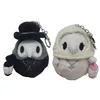 Wholesale 20pcs/lot High Quality 12cm  Animal crow Bird Beak Doctor Plush Toy Keyring Small Pedants Key Chain Gifts 1