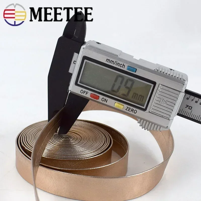 5M 5-30mm Width Synthetic PU Leather Ribbon Gold Silver Bag Cords DIY Clothing Jewelry Decor Bows Band Necklace Material