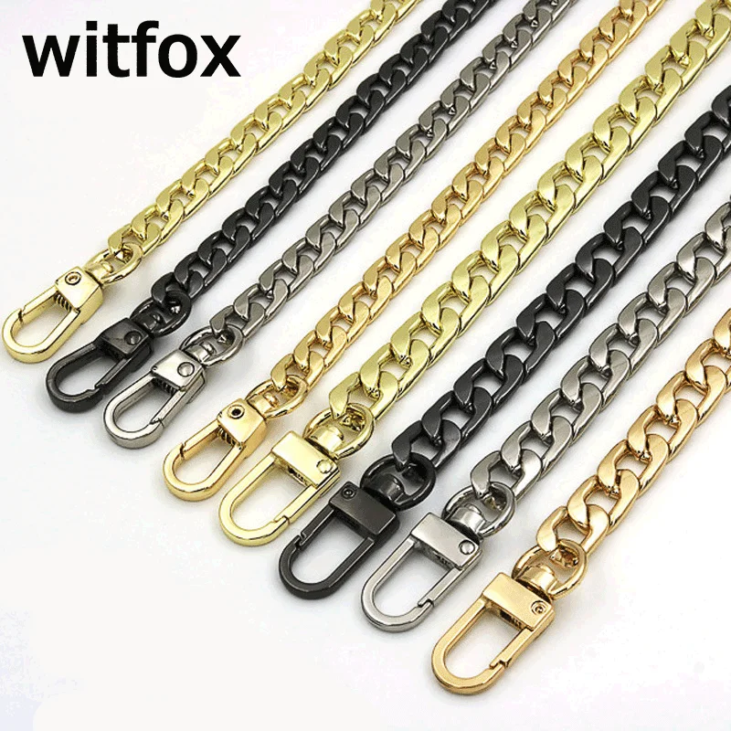 20-160cm  Metal Chain Ladies Bag  Flat  Width Purse  Strap Handle Replacement For Handbag Shoulder 7mm