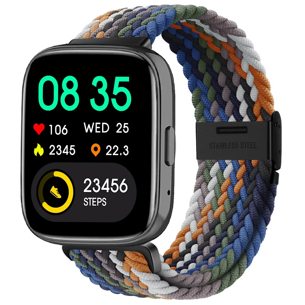 Nylon Braided Solo Loop Elastic Weave Bracelet Wristband Strap