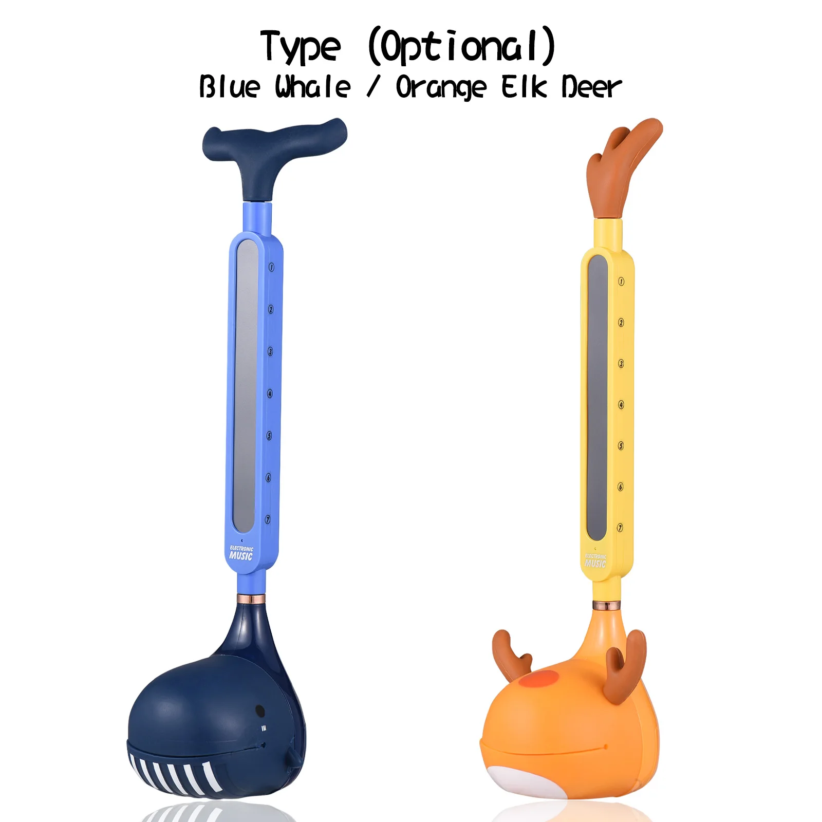 Electronic Erhu Adorable Mini Guitar Erhu Cute Cartoon Shape Music Synthesizer Kids Children Early Educational Learning Fun Gift