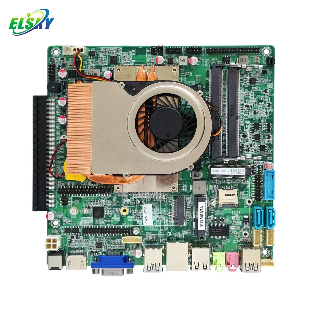 

170*170mm motherboard QM8900 with CPU Coffee Lake 8th gen core i5 8300H Dual HD_MI VGA optional LVDS or EDP 11*USB