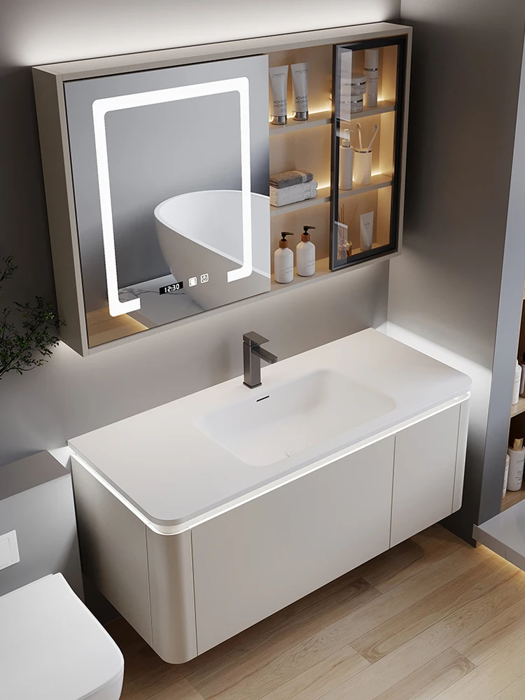 

Skincare integrated basin, bathroom cabinet, intelligent and minimalist bathroom, washbasin, washbasin combination, bathroom