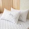 2 Pieces Waterproof Pillowcase Machine Washable Pillow Cover Bedroom Decor Suitable For With Children Just Pillowcase ,No pillow 5