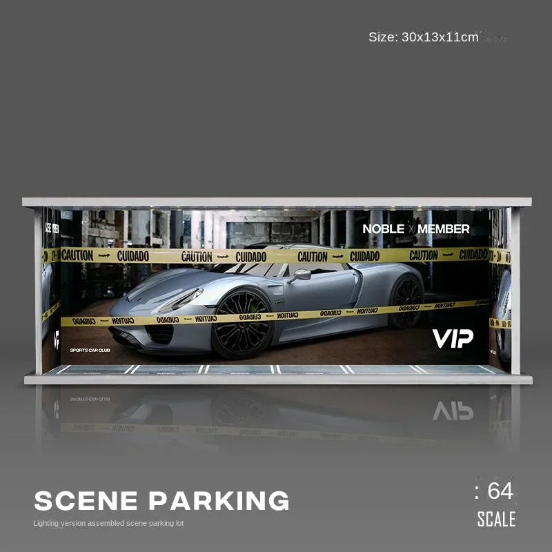 Collector 1/64 Garage Parking Lot Alloy Car Model Car Scene Storage Display Box Car Model Replica Collection Toys for Boys 3