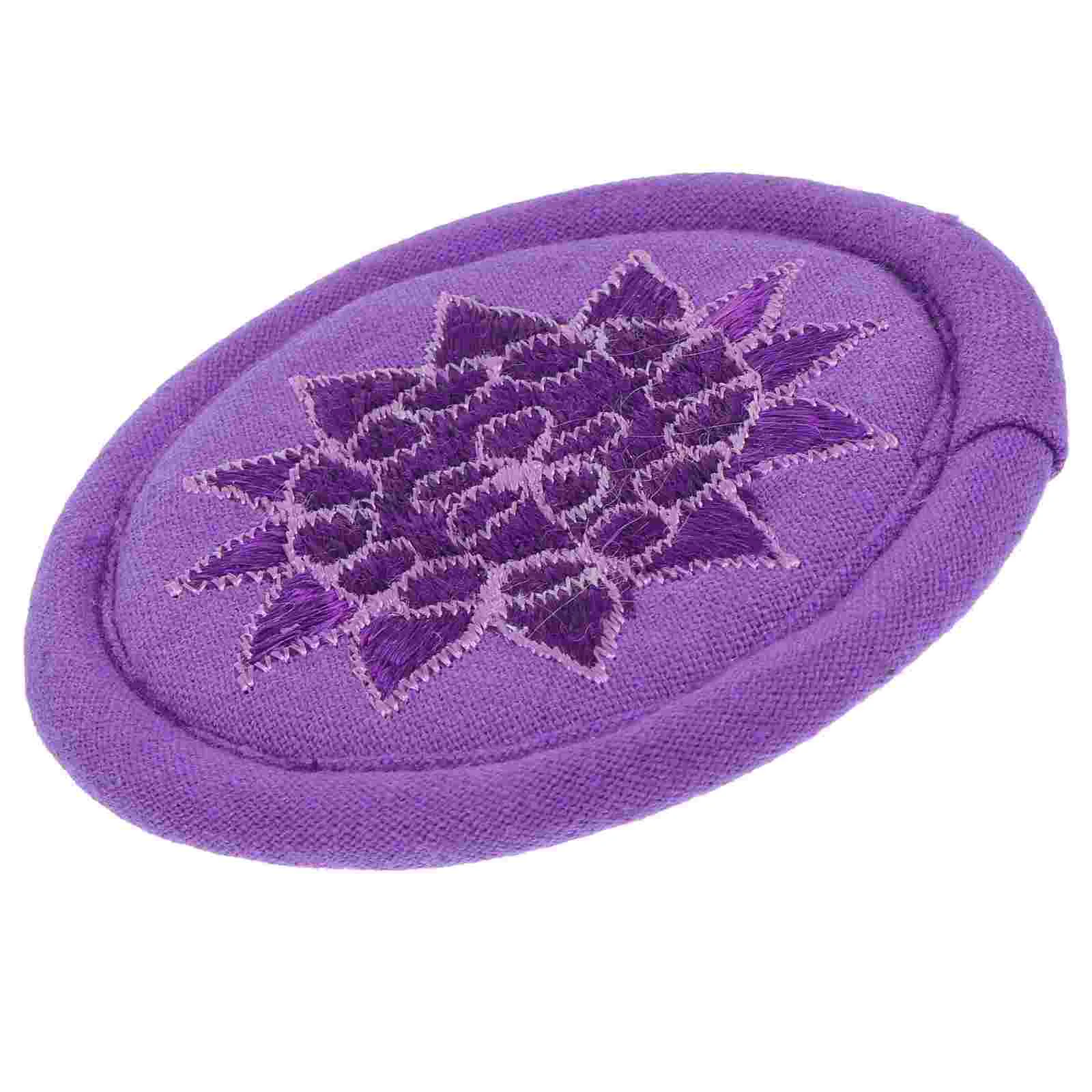 

Singing Bowl Cushion Flower Decorations Healing Music Instrument Accessory Soft