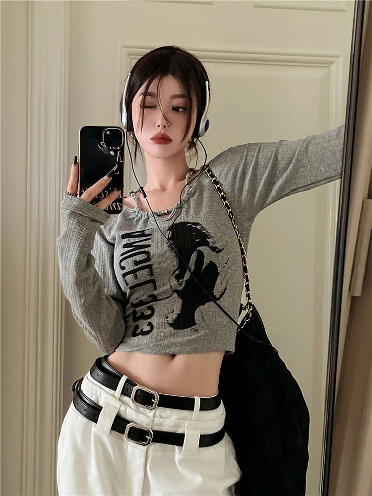 Clothes Y2k Aesthetic Clothing Yk2 Cyber Grunge Ropa Crop Top Tops Mujer  Fairy Core Fairycore 2021 90s Baby Tee Accessories - T-shirts - AliExpress