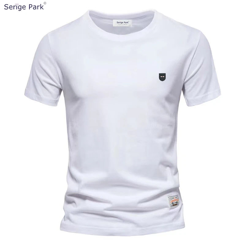 

Summer Garden Collar Pullover T-Shirt Men's Luxury Bow Pattern Simple Design Short-Sleeve Men's Clothing Daily Casual Sports Top