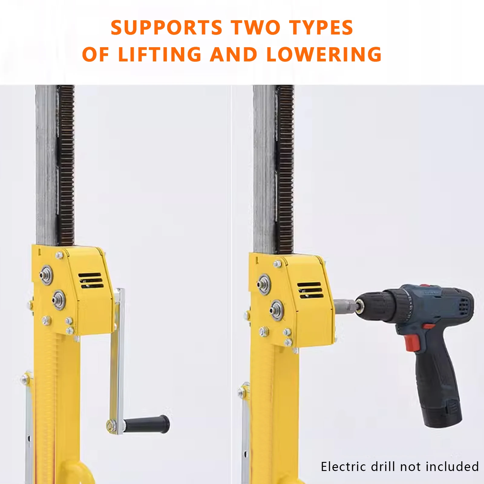 3-in-1 Multi-function Gypsum Board Lift 4m Lifting Height Portable Small Ceiling Tool Plate Lifter
