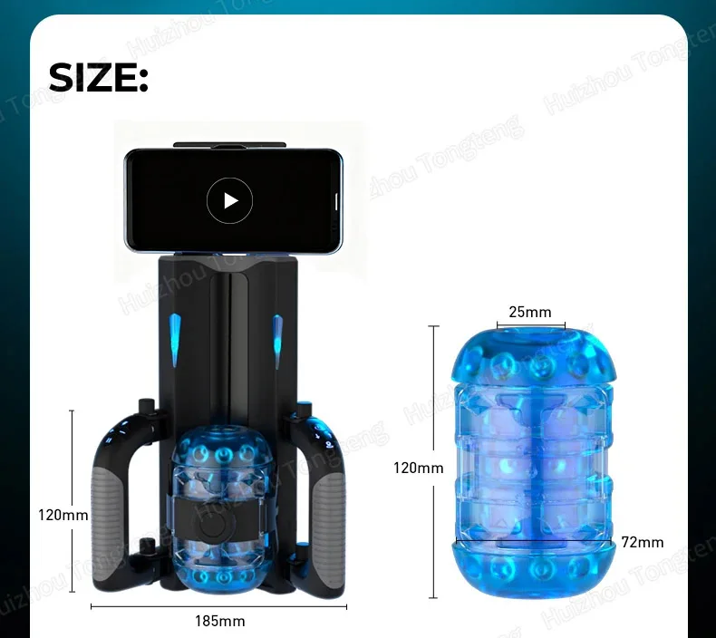 HeartCaptor Electric Male Masturbator Cup Automatic Telescopic Thrusting Handsfree Adult Toy - Details 21