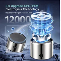Bouteille Générateur d'Eau Hydrogénée Portable Rechargeable, Tasse Ioniseur d'Eau Alcaline Électrique, Gobelet de Soin Santé Riche en Hydrogène 3
