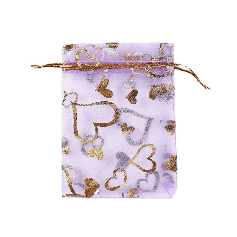 

50 Pcs Organza Bags - Jewellery Pouches Multicolor Wedding Favour Bags also used for Gifts on Christmas Halloween