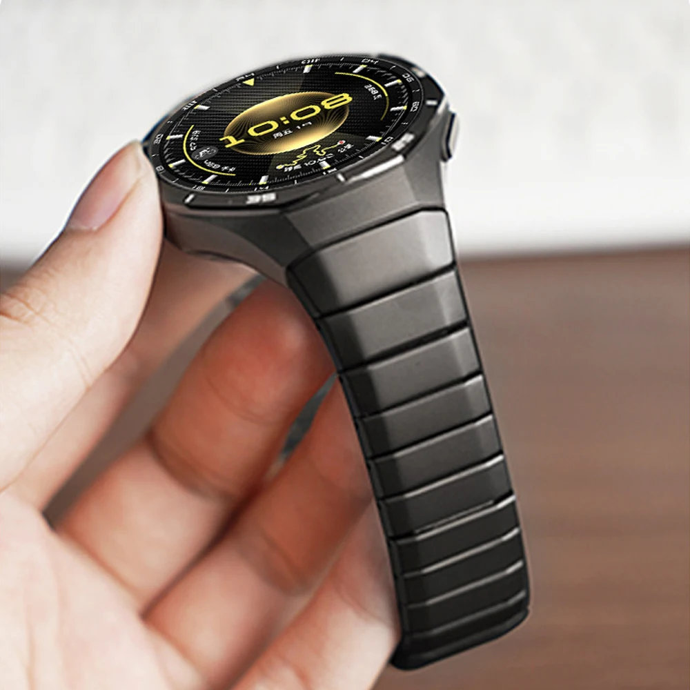 Titanium Luxury Strap - Premium No-Gap Metal Bracelet Band in Stainless Steel