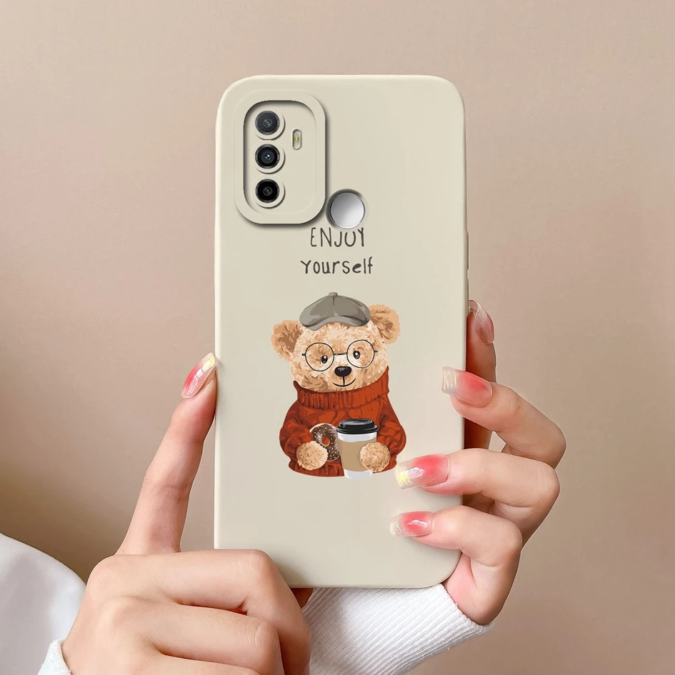 Shockproof Silicone Astronaut and Floral Phone Case with Camera Protection