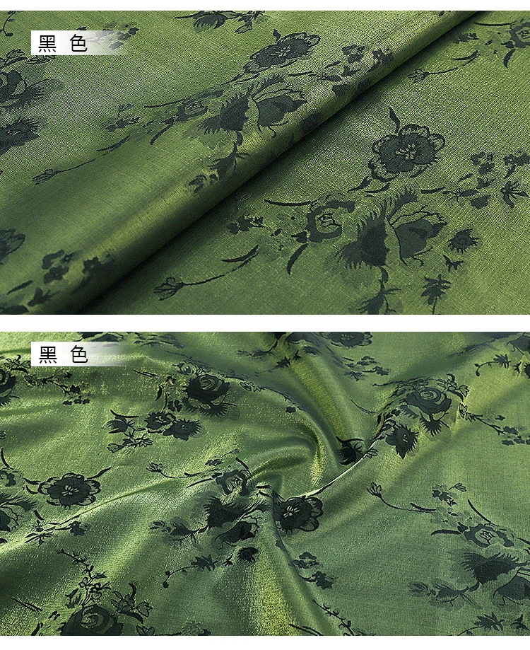 100 x 145 cm, Streaming-Brokat-Jacquard-Brokat-Kleidungsstoffe für die Herstellung von Oberteilen, Cheongsams und Kleidern, handgefertigte DIY-Stoffe – Detail 10