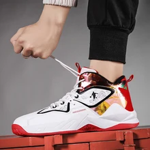 

Men's Basketball Shoes Breathable Cushioning Non-Slip Wearable Sports Shoes Gym Training Athletic Basketball Sneakers