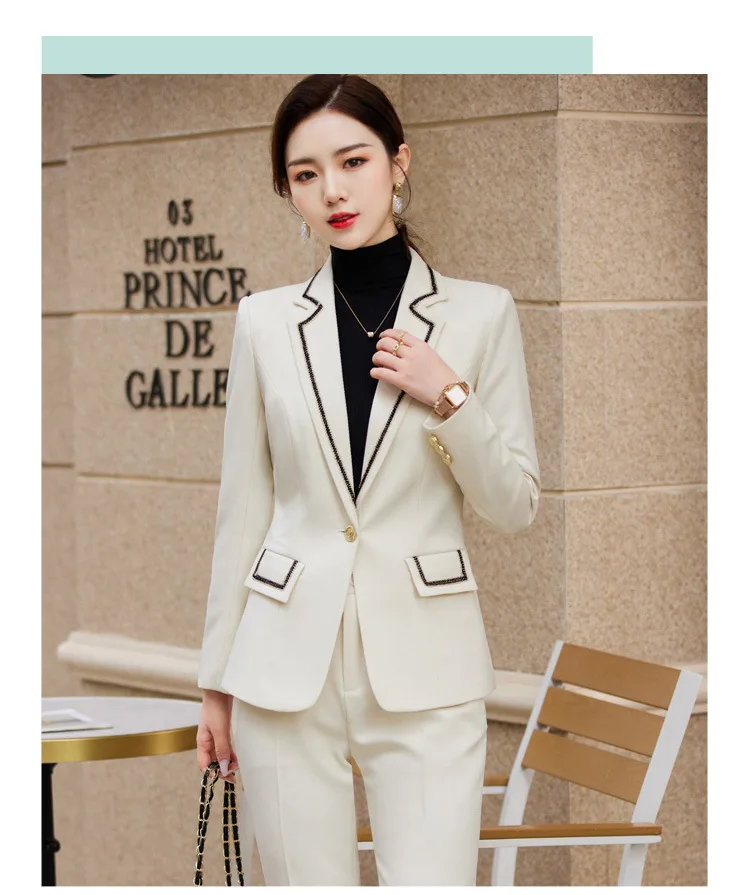 Newest 2023 Spring Elegant Formal Women Business Suits with