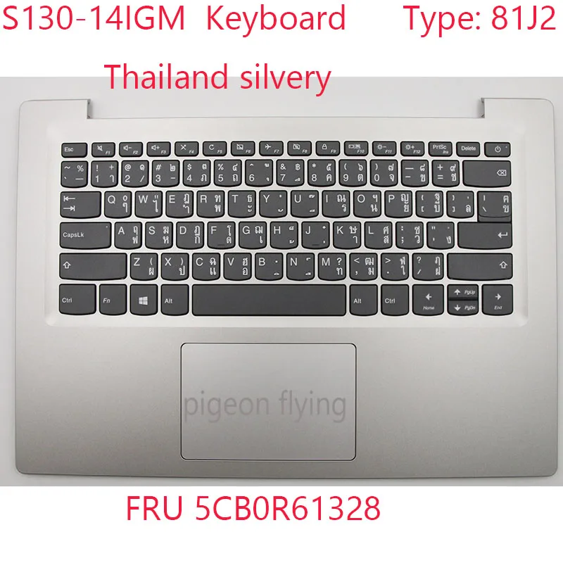

S130-14 Keyboard 5CB0R61328 For ideapad S130-14IGM Keyboard 81J2 Thailand silvery 100% New
