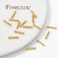 18K Gold Plated Brass with Zircon Charms For Jewelry,DIY Earrings Making Accessories,Fashion Pendants For Necklaces Findings