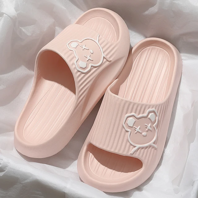Cheap Unisex Couples Slides Plus Size 35-47 Pink Home Slippers Female and Male Casual Indoor Slippers AliExpress