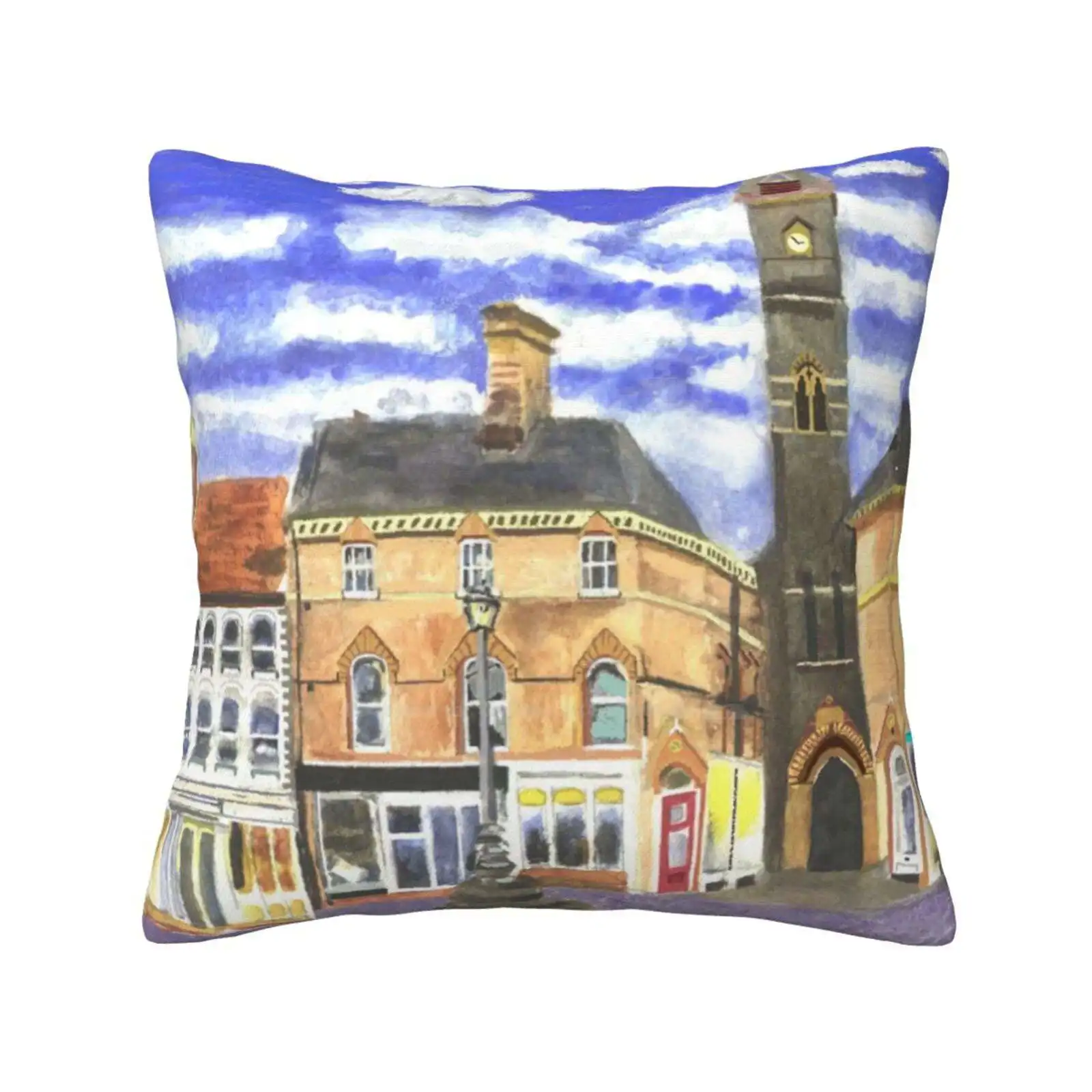 Louth Clock Tower Links. Home Sofa Car Waist Throw Federa Town Louth Lincoln Cityscape Center Place Tower Hall Scene