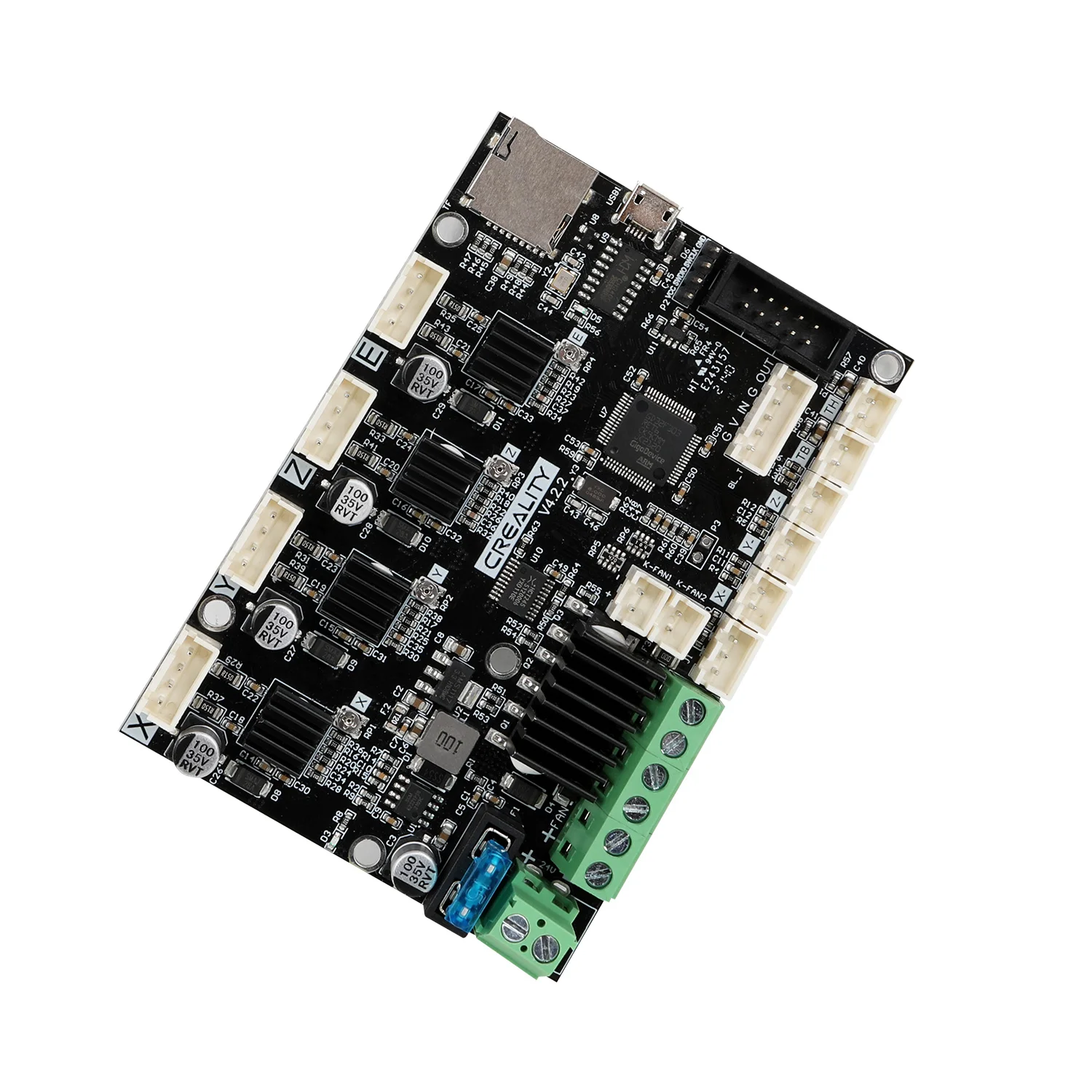 Creality-mainboard Silenciosa para Impressora 3d Placa-mãe Muda 32 Bits Tmc2208 V4.2.2 Ender3 v2 Neo Ender-3neo - Imagem 5