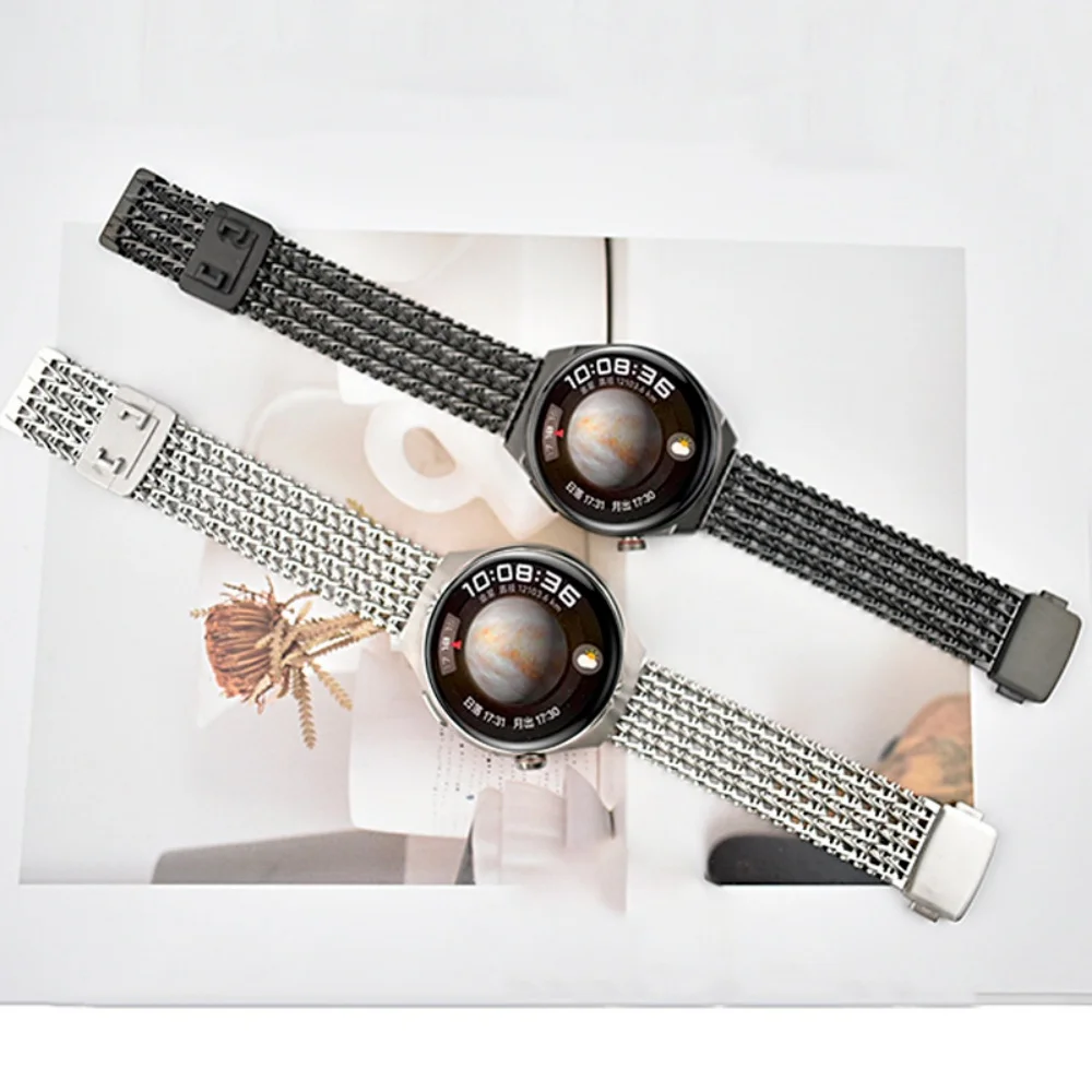 Universal 22mm Magnetic Milanese Metal Watchband Strap