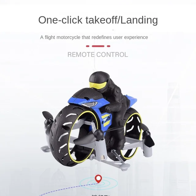 New Remote Control Aircraft, Flying Motorcycles, Cool Electric Toys on Land and In The Air, Gifts for Boys and Girls 3