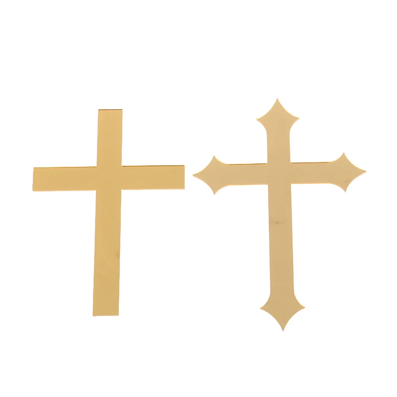 Description Picture 4 of item5pcs Creative Christian Cross Cake Topper Acrylic Cake Decorations God Bless Cake Topper Party for Baking Cake Party Supplies