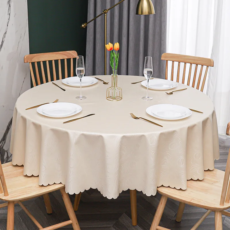 

European-style tablecloth ironing and washing free hotel restaurant large round table cloth