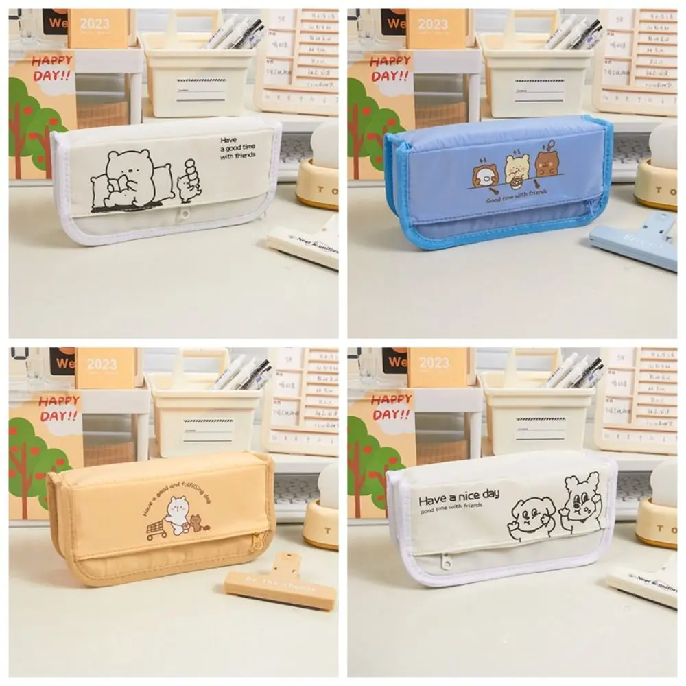 

Мультяшная многослойная вместительная сумка для канцелярских принадлежностей, косметичка, держатель для карандашей, сумка для хранения