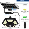 Solar Shed Light Solar Pendant Light Indoor Outdoor 228/180 LED 1000LM 5 Modes with Remote Control for Barn Gazebo Garage 2