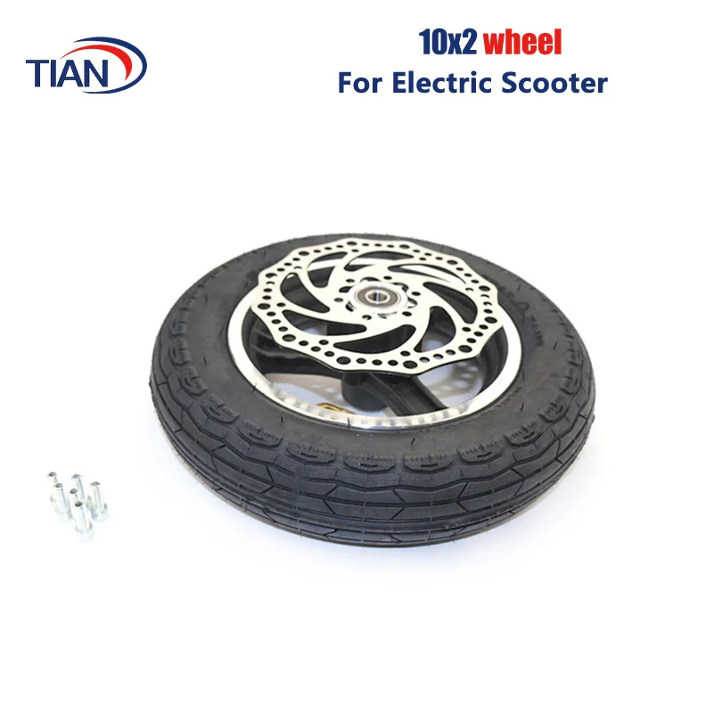 

10x2 54-152 tire tyre inner tube rims hub With disc brake fits mountain buggy electric scooter balancing car