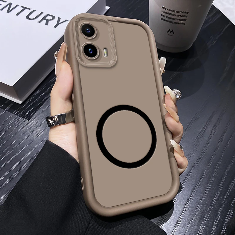 Shockproof Silicone Soft Protective Phone Case with Magnetic Sticker - Bumper Cover