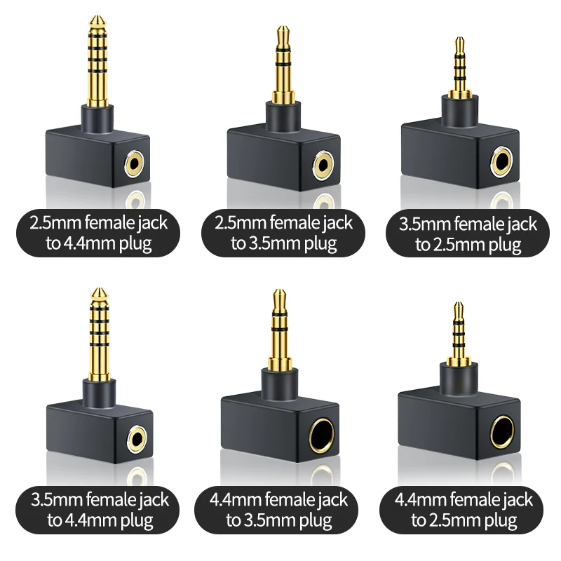 4 4mm to 3 5mm jack adapter 4 4mm to 2 5mm balanced adapter 2 3 audio jack,audio accessories,hub adapters