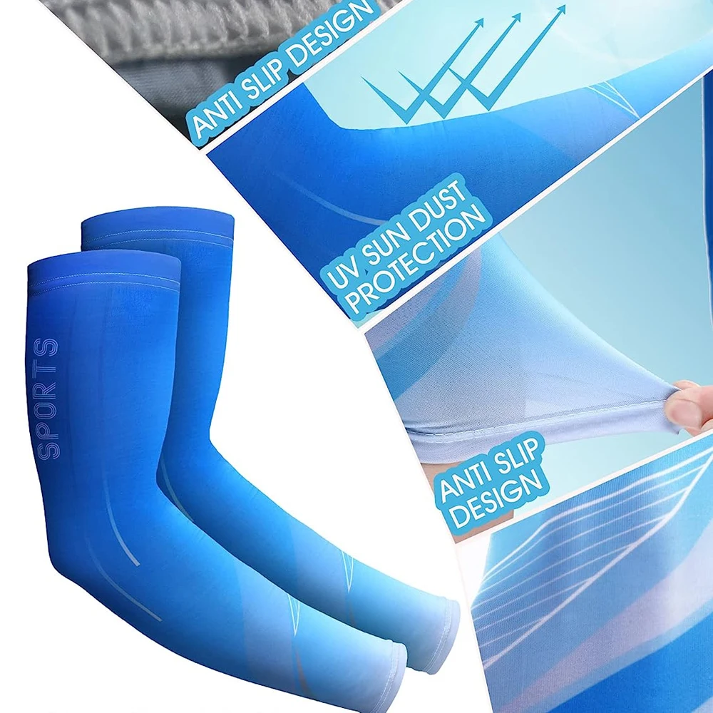 1Pair Arm Sleeves for Sun Protection,Compression Sleeve for Arm Men Women for Cycling Sports Run Basketball BEST SELLERS