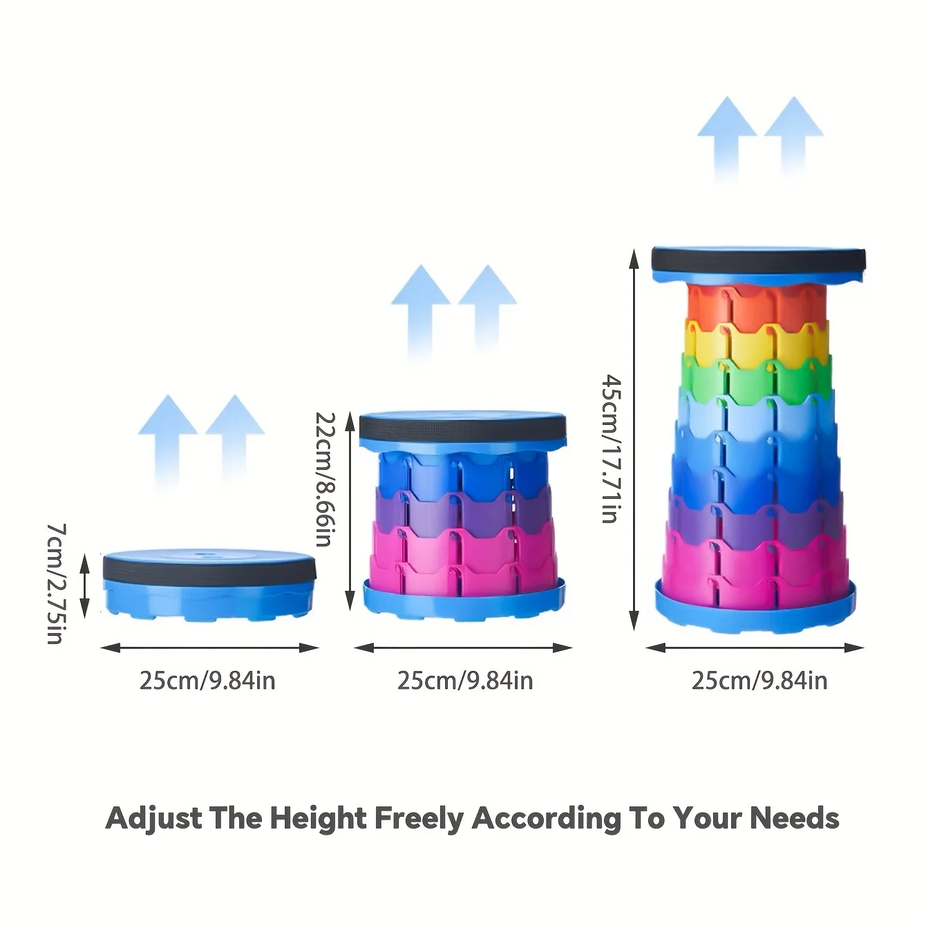 휴대용 접이식 접이식 스툴, 경량 플라스틱 지하철 큐잉 체어, 야외 캠핑 낚시 의자 