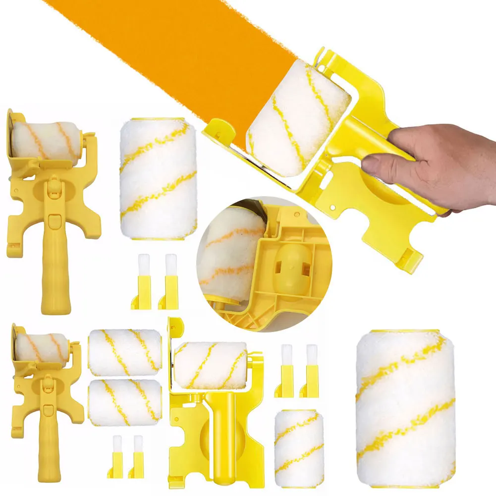 Paint Edger Roller Brush Interior Trimmer Wall Repair Tools Multifunctional for Room Wall Ceiling Indoor Outdoor Painting paint brushes paint rollers set