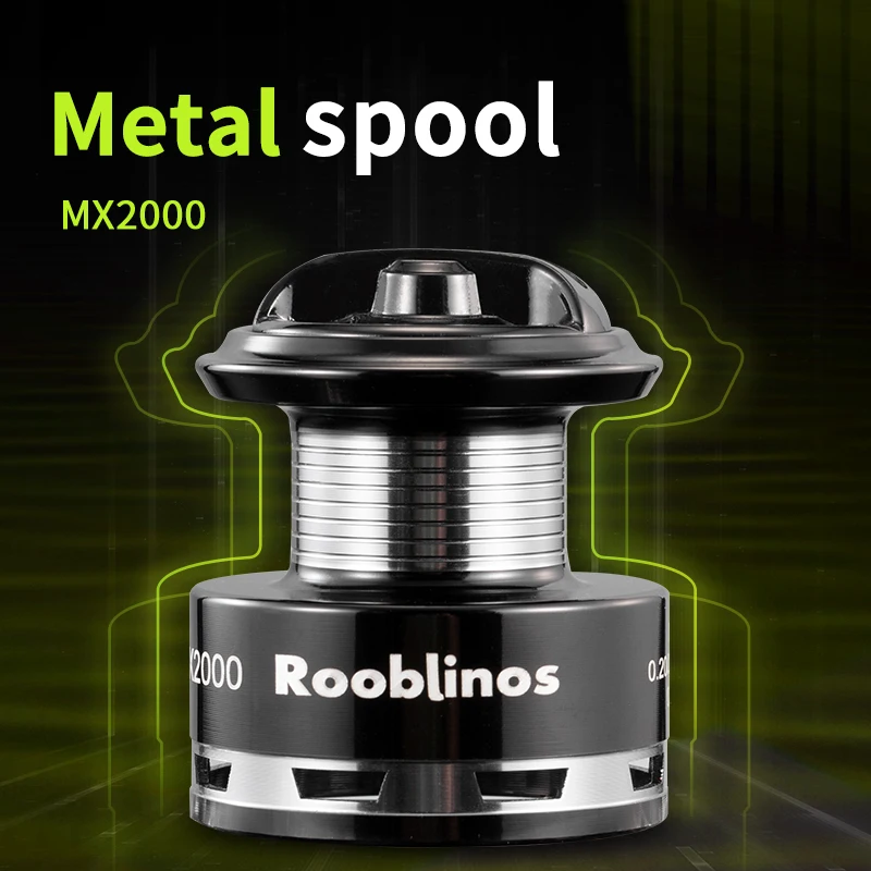 Fishing Reels Rooblinos MX Fishing Reel Full Metal Spool Grip Saltwater Freshwater Suitable For Any Fish Species Fishing Line Spinning Reel