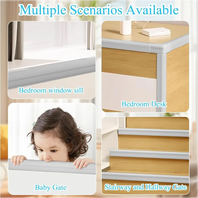 Protective Edge Protector L-shaped Soft Cabinet Door Strip Safety Anti-collision Angle Maintenance Wall Protection Self-adhesive