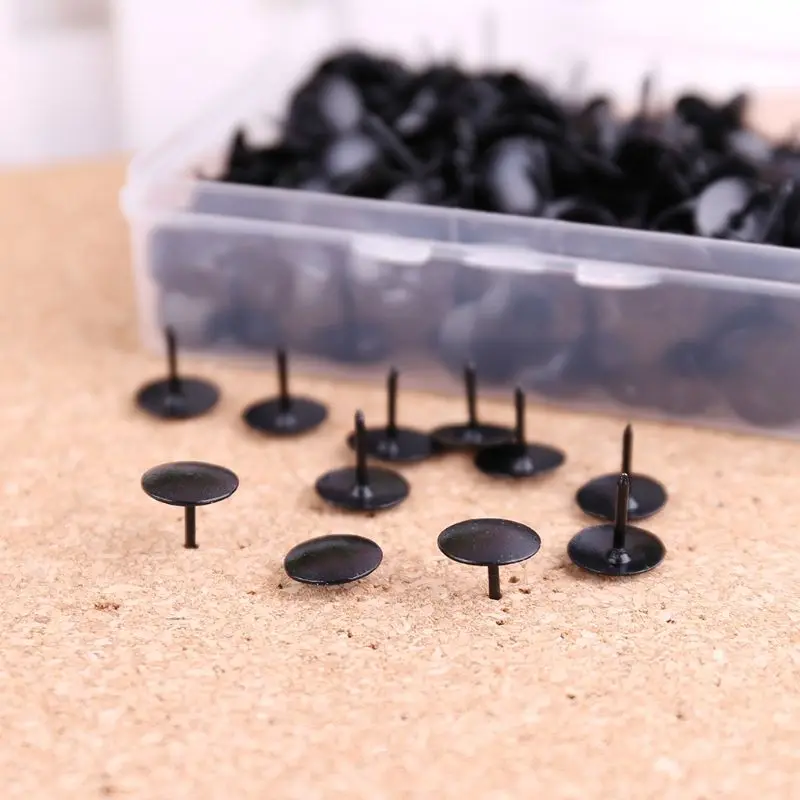 Metal Thumbtack 400pcs Drawing Pins Pushpin Cork Board Photo Wall Map Markers Office School Supply