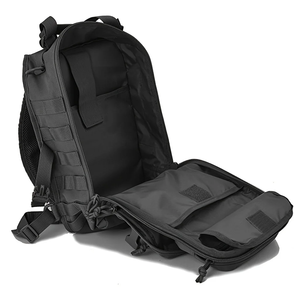 1pc Outdoor Mountaineering And Travel Shoulder Bag, Multi-functional Chest Bag, Solid Color