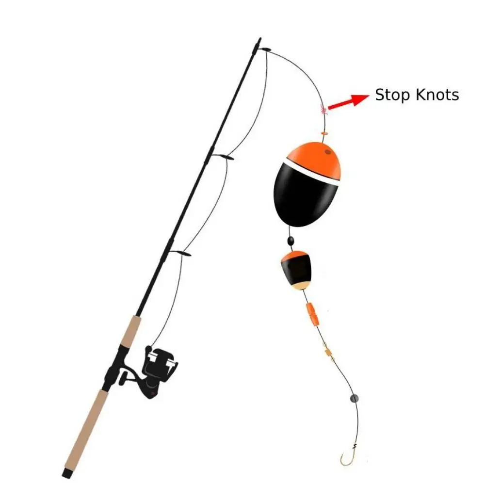 Description Picture 5 of item50pcs Cotton Thread Bobber Looper Stop Knots Cord String Rope Buoy Fishing Float Accessories Tool for Rock
