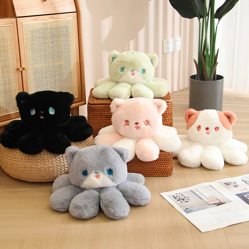 Cat Plush Toy Jellyfish Shape Doll Pillow For Girls Children