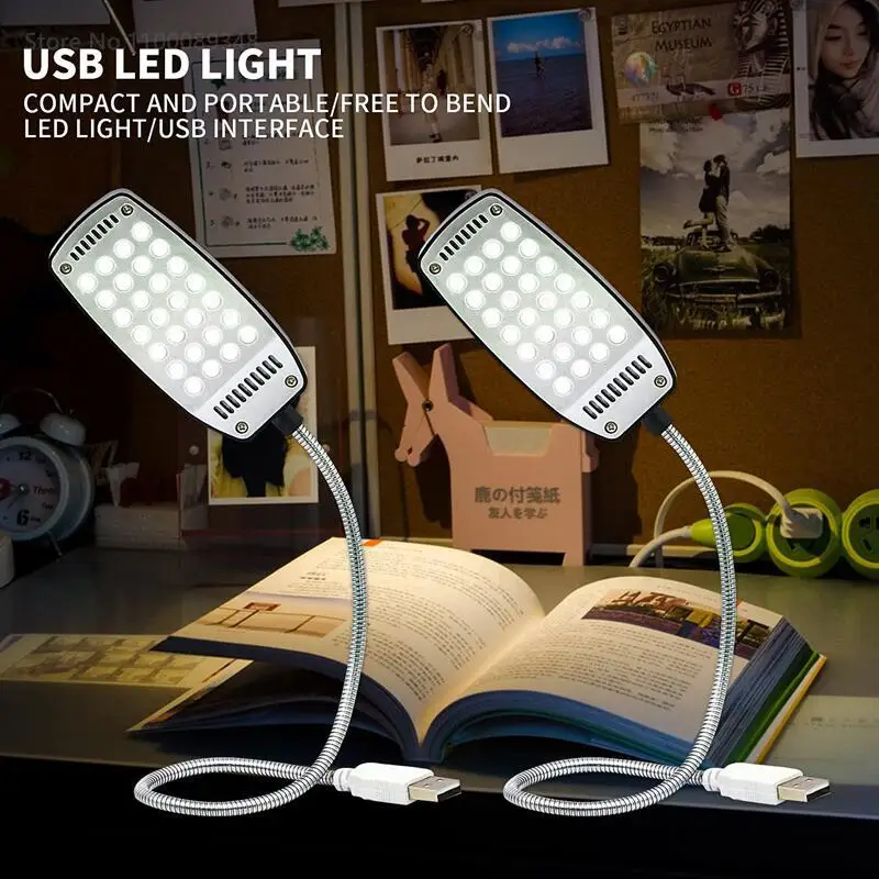 Mini lampe USB - LED - Extra lumineux - Pour ordinateur portable, PC,  ordinateur