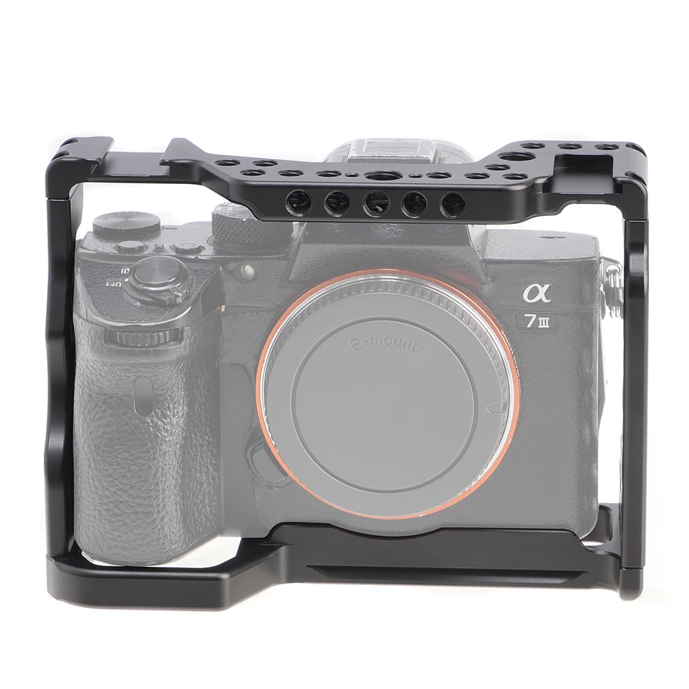 

FOTGA Aluminum DSLR Camera Cage Kit Support For Sony A9 A7RIII A7M3 A7M2 Photography Frame Cold Shoe Camera Cage Accessories